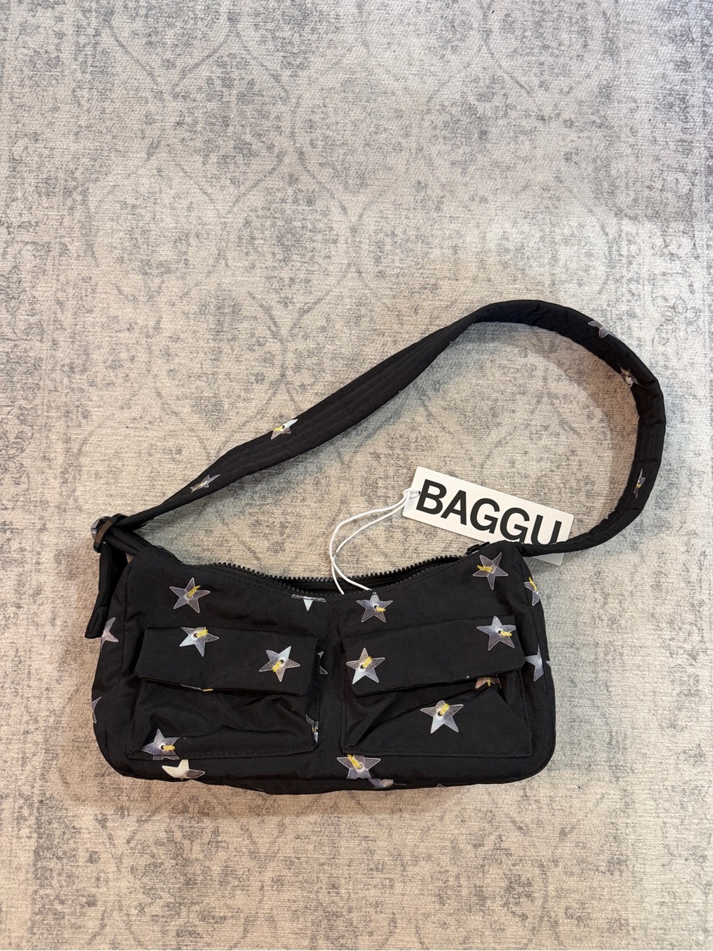 NEW Baggu Cargo Shoulder Bag - Limited Edition Stars - Picture 2 of 7